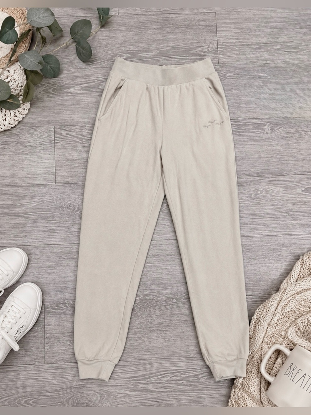 Women’s Size XS Beige Lounge Jogger Pants by LazyPants Brand | NEW